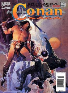 Conan Saga #79 (Newsstand) FN ; Marvel | Sienkiewicz