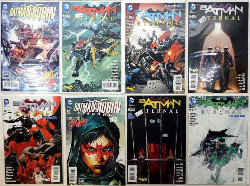 Batman Eternal Lot of 8 #4, 9, 8, 2, 10, 13, 13 B, 40 2014 DC 1st Print Comics