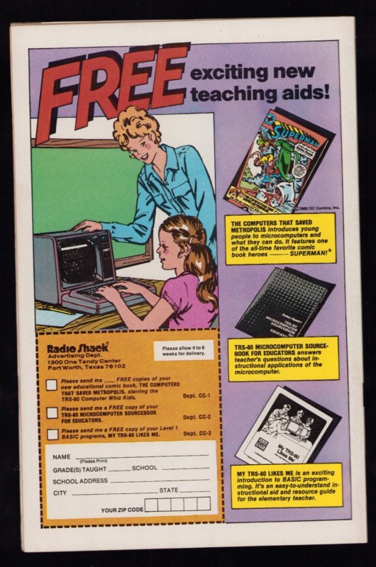 Superman: The Computers That Saved Metropolis! - RadioShack Giveaway (5.5) 1980