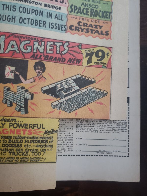Justice League of America 28 coupon cut from last page does not affect story