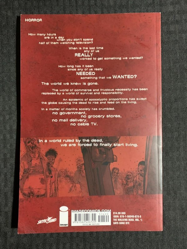 2015 THE WALKING DEAD v.1 Days Gone Bye SC VF- 7.5 16th Image Comics