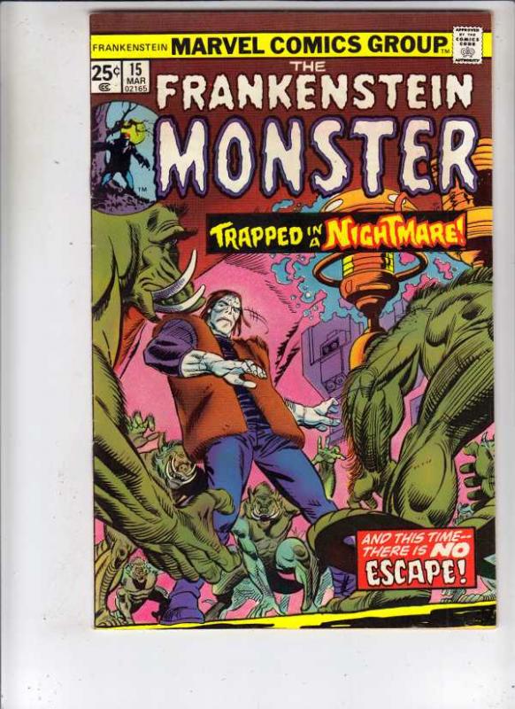 Frankenstein, the Monster of #14 (Jan-75) FN/VF- Mid-High-Grade Frankenstein