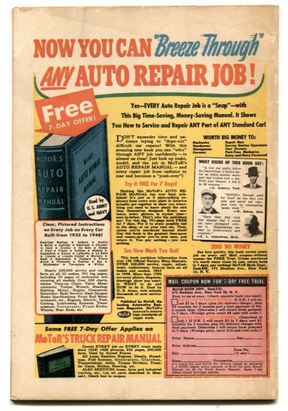 Jumbo Comics #121 1948- Baker art- Sheena Elephant cover F/VF