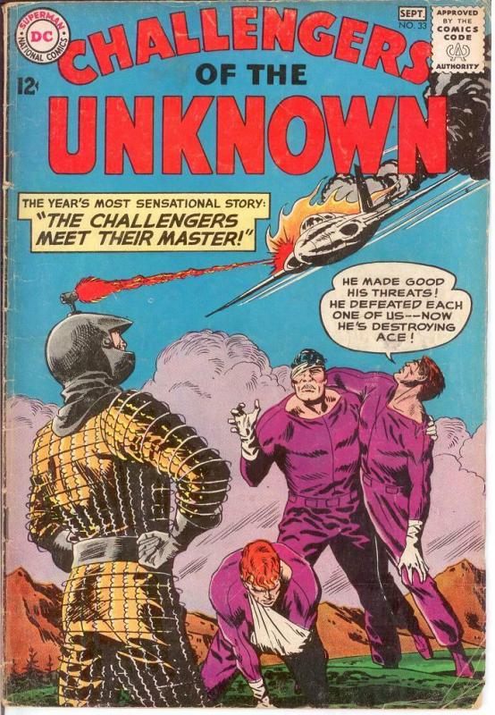 CHALLENGERS OF THE UNKNOWN 33 G-VG Sept. 1963 COMICS BOOK 