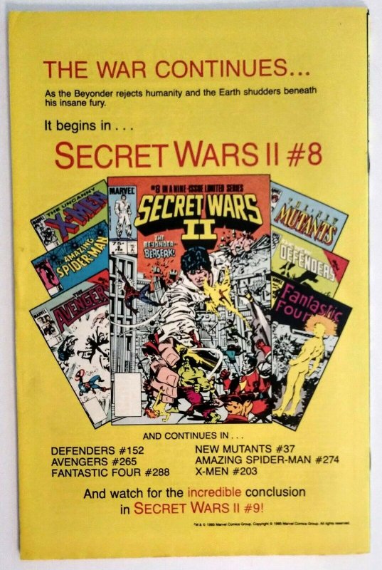 Avengers #264 NEWSSTAND EDITION