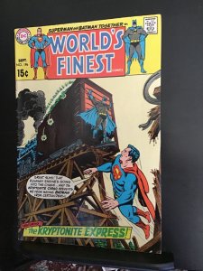 World's Finest Comics #196 (1970) runaway train cover! High-grade key!VF...