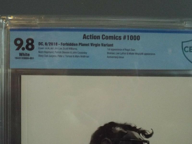 Action Comics #1000, CBCS 9.8, Virgin Cover, 1st Rogol Zaar, Not CGC 