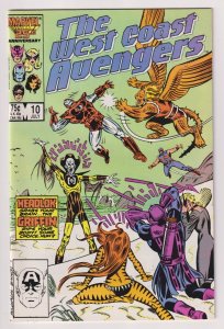 West Coast Avengers #10 1st App Headlok (Marvel, 1986) FN/VF