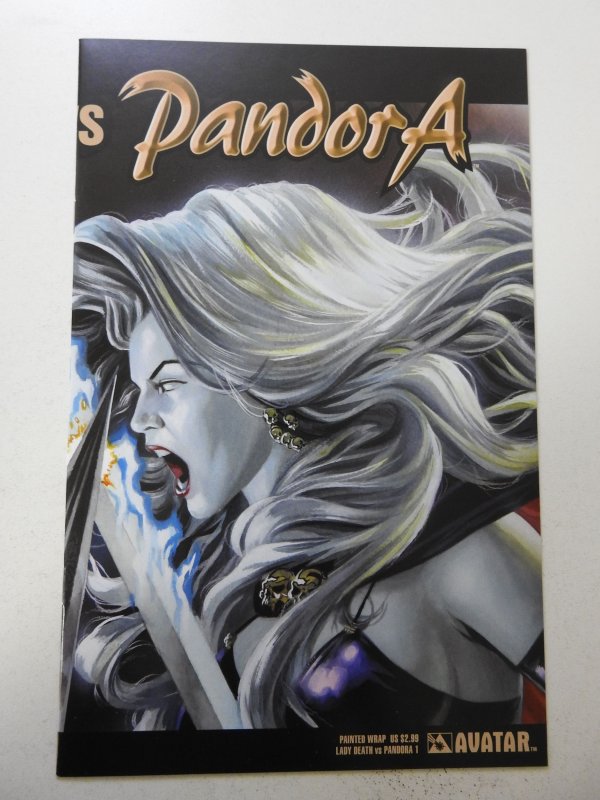 Lady Death vs. Pandora Painted Wraparound Cover (2007) NM- Condition!