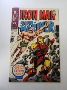 Iron Man & Sub-Mariner (1968) VG/FN condition tape pull back cover