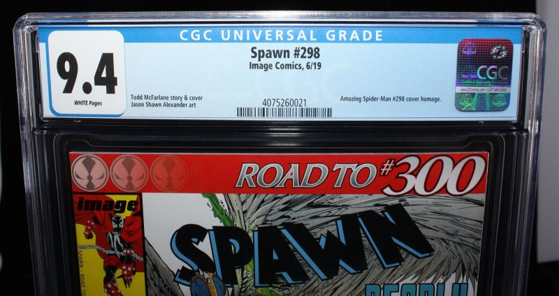 Spawn #298 (CGC 9.4) Amazing Spider-Man #298 Cover Homage - 2019