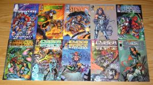 Cyberforce #0 & 1-4 VF/NM complete series + vol. 2 #1-35 +annual 1-2 + (11) more