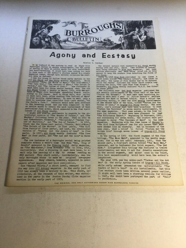 The Burroughs Bulletin 17 Nm Near Mint Magazine