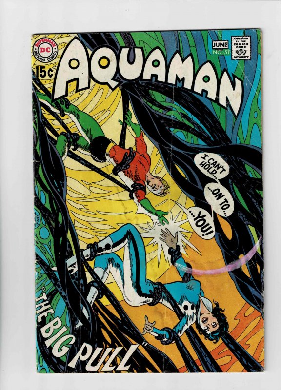 Aquaman #51 (1970) Another Fat Mouse Almost Free Cheese 4th Menu Item (d)