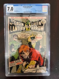 Green Lantern #85 (1971) - CGC 7.0 - Speedy Drug Issue - Iconic Cover