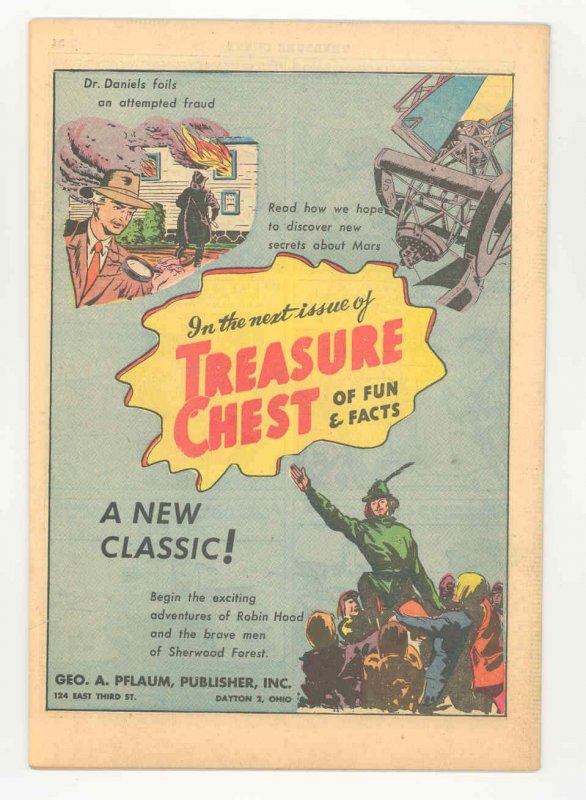 TREASURE CHEST v3 #13 EXTREMELY RARE 1947 Michelangelo Vatican CHUCK WHIT VF/NM