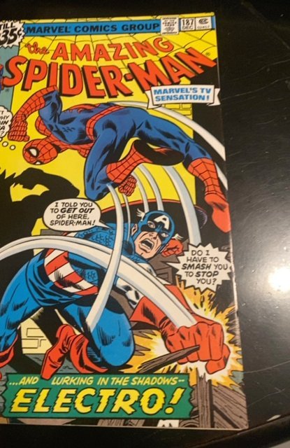 The Amazing Spider-Man #187 Regular Edition (1978)cap and electro app