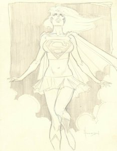 Supergirl Pencil Commission - Signed art by Hannibal King