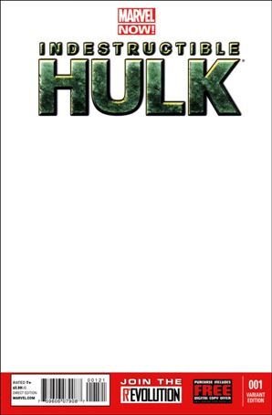 Indestructible Hulk 1-H Blank/Sketch Cover VF/NM