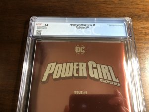 Power Girl Uncovered #1 CGC 9.8 Swaby Foil Virgin Variant Cover DC Comics 2024