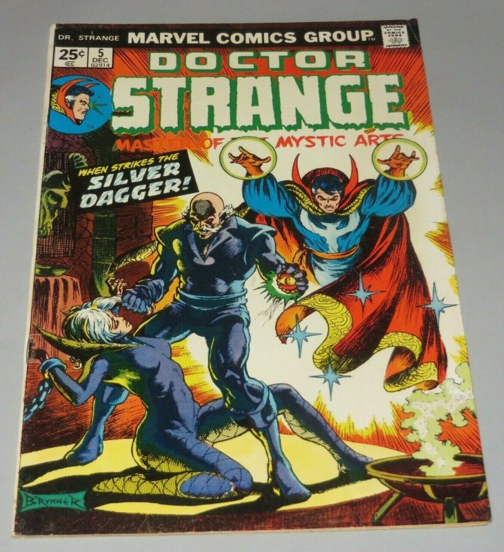 Doctor Strange #5 VG/FN 1974 Marvel Comic Book Silver Dagger App. Frank Brunner 