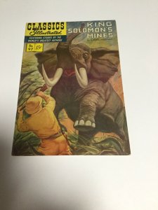 Classics Illustrated Comic Book #97 July 1952 King Solomon's Mines Fn Fine 6.0