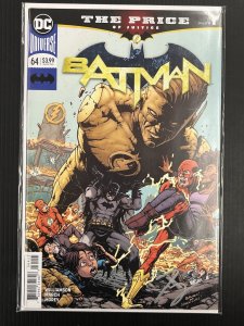 BATMAN #64 SIGNED BY TOM KING W/DF COA BATMAN/FLASH CROSSOVER PROSHIPPER