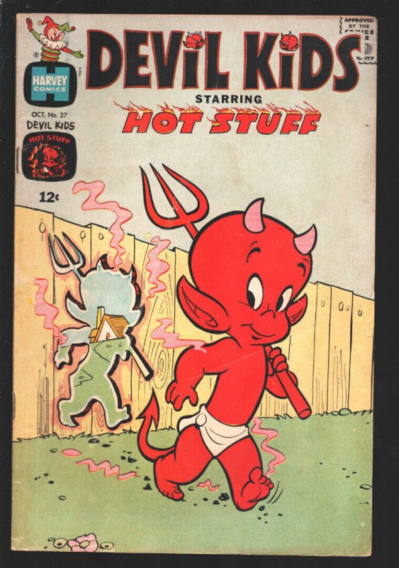 Devil Kids #27 1966-Harvey-Starring Hot Stuff -Stumbo & Dr. Cesspool  appear | Comic Books - Silver Age, Harvey, Hot Stuff, Cartoon Character