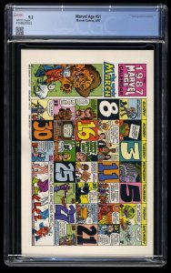 Marvel Age #51 CGC NM- 9.2 White Pages