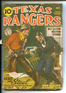 Texas Rangers 10/1944-Thrilling-hero pulp-Jim Hatfield appears-WWII era issue...