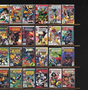 Huge Lot 150+ Comics with Wolverine, Fantastic Four, Cable, X-Force & More!