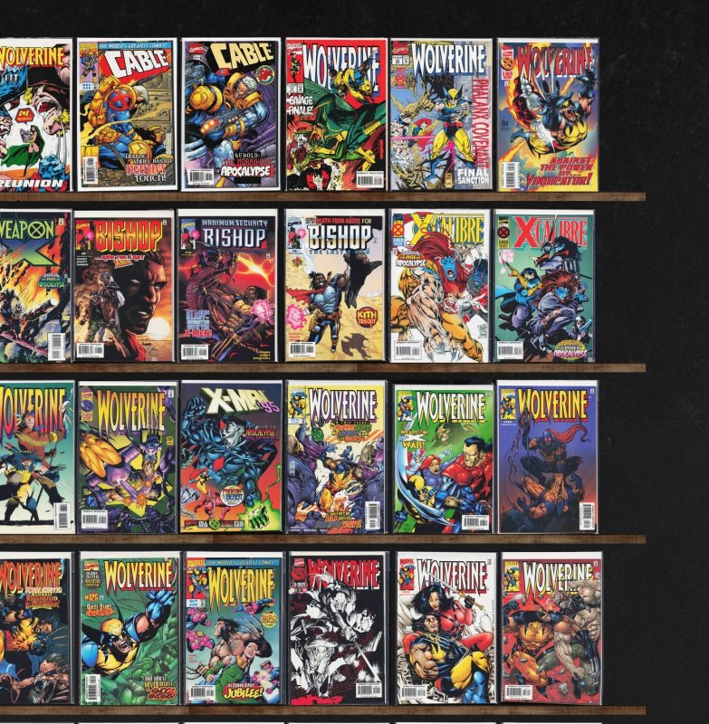 Huge Lot 150+ Comics with Wolverine, Fantastic Four, Cable, X-Force & More!