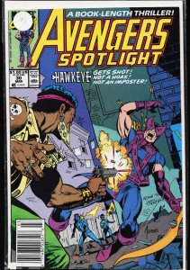 Avengers Spotlight #30 (1990) Hawkeye