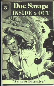 Doc Savage Inside & Out 3 6/1990-art reprints-Doc Savage Science Detective-NM