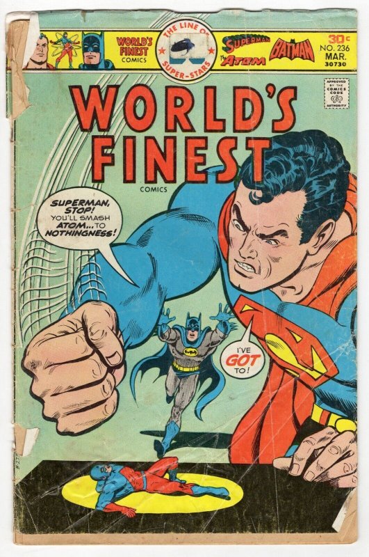 World's Finest #236 VINTAGE 1976 DC Comics Superman Batman 