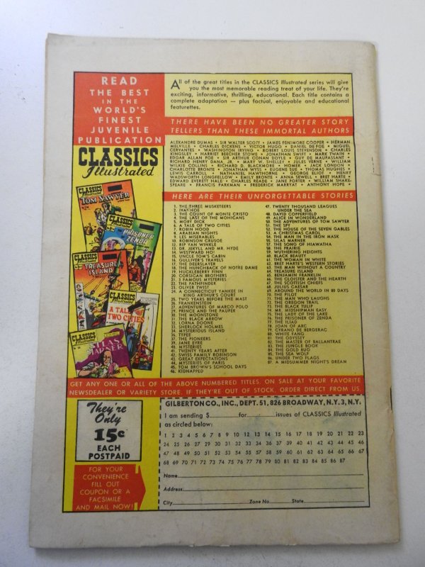 Classics Illustrated #87 (1951) FN Condition!