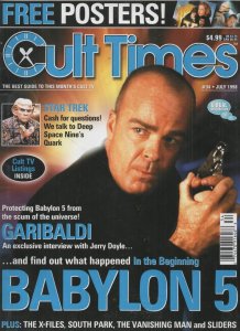 CULT TIMES #34, FN, magazine, Star Trek, X-files, Babylon 5, poster intact, 1998