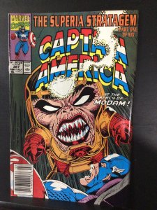 Captain America #387 Newsstand Edition (1991)