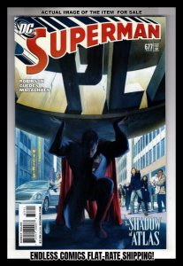 Superman #677 (2008) THE SHADOW OF ATLAS! Alex Ross Cover  / SB#4