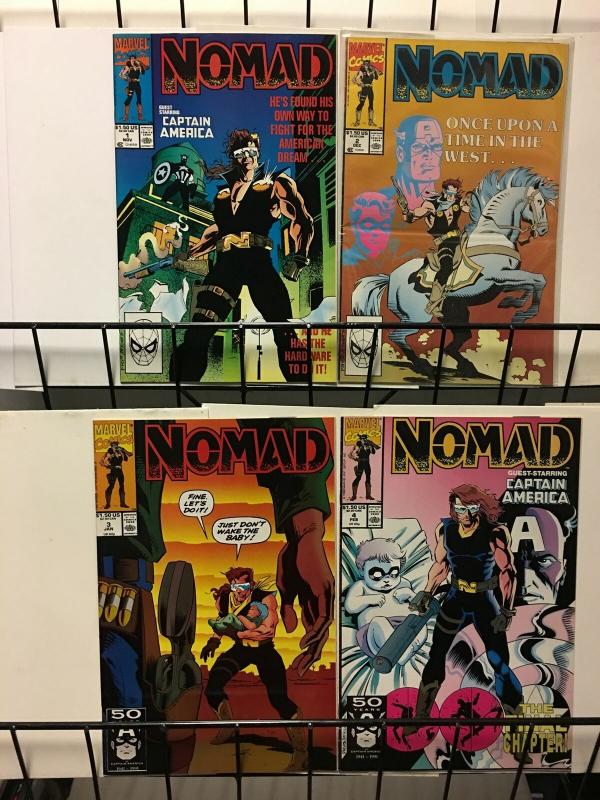 NOMAD 1-4 with CAPTAIN AMERICA complete mini-series!