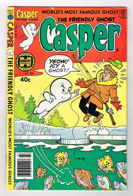 The Friendly Ghost Casper #209 (1980)      Harvey   40cent Comic