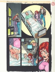 Spectacular Spider-Man #237 p.2 Color Guide Art - Ben Reilly & MJ by John Kalisz