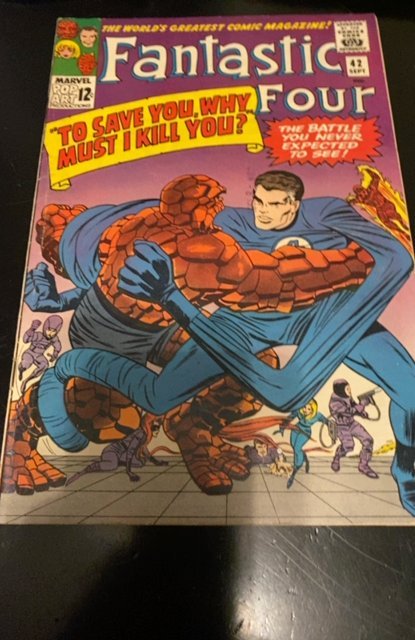 Fantastic Four #42 (1965)why must I kill you? Fearsome four.
