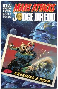 MARS ATTACKS JUDGE DREDD #1 2 3 4, VF+, 2013, IDW, Aliens, more MA in store