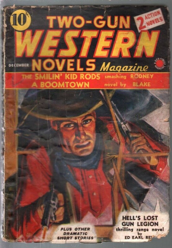 Two-Gun Western Novels #6 12/1939-gunfight-pulp thrills-Marvel-G-