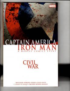Captain America Iron Man Civil War Marvel Comics Graphic Novel TPB Comic J302