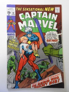 Captain Marvel #20 (1970) VG Condition moisture stain