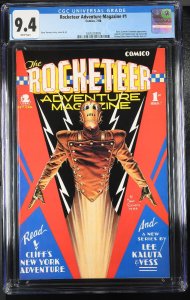 ROCKETEER ADVENTURE MAGAZINE #1 CGC 9.4 1989 Dave Stevens art-4376333005