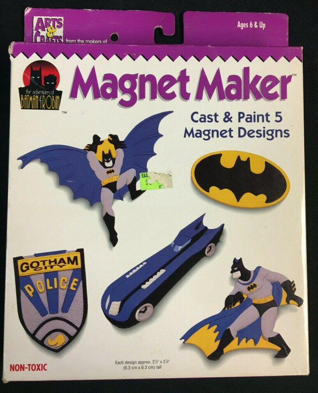 The ADV of Batman & Robin Magnet Maker Cast & Paint 5 Magnet Designs