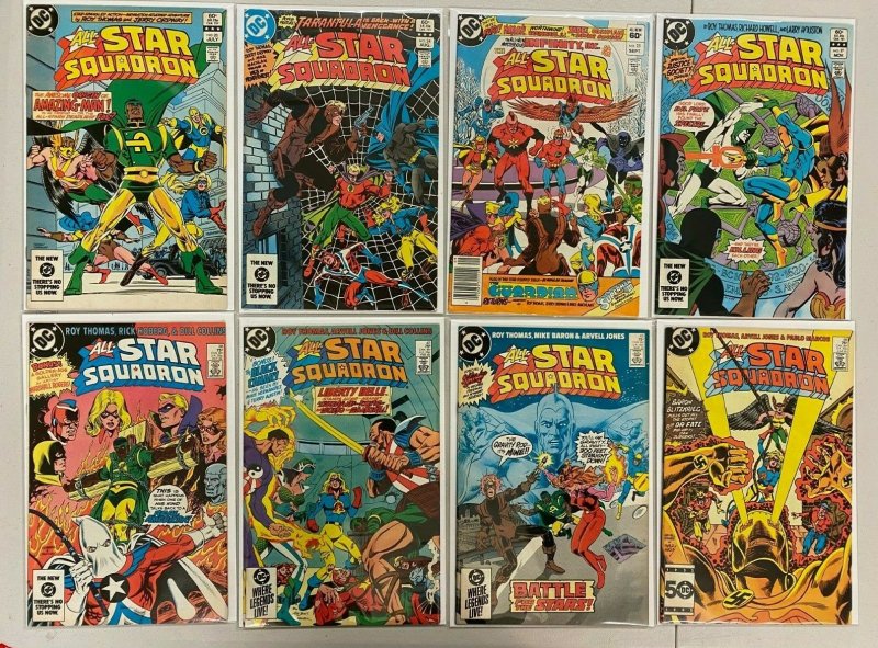 All Star Squadron lot #1-63 + Annual 31 different books avg 8.0 VF (1981-'86)